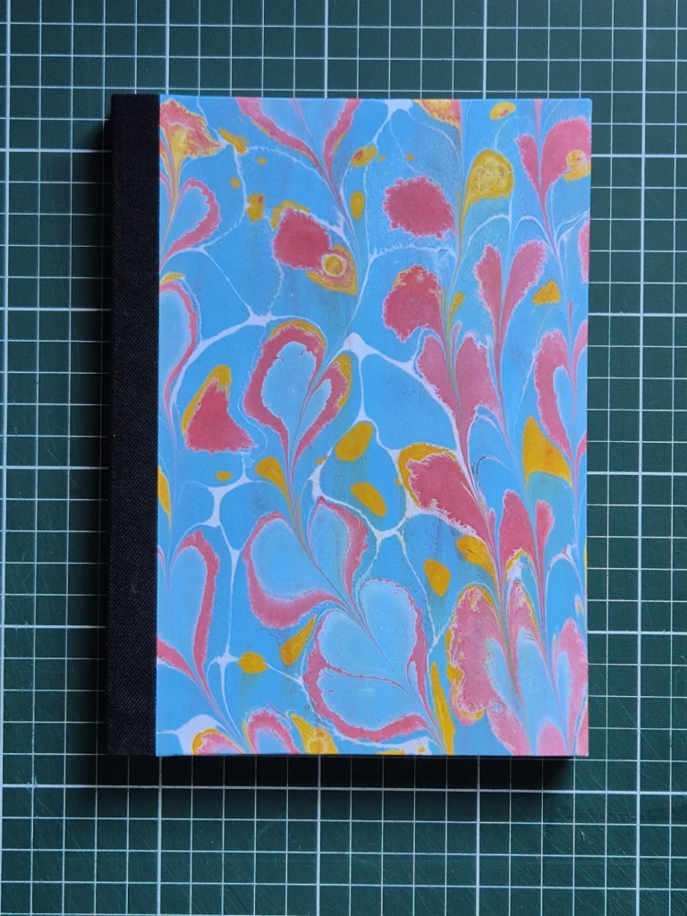 Marmorizado Azul e Rosa